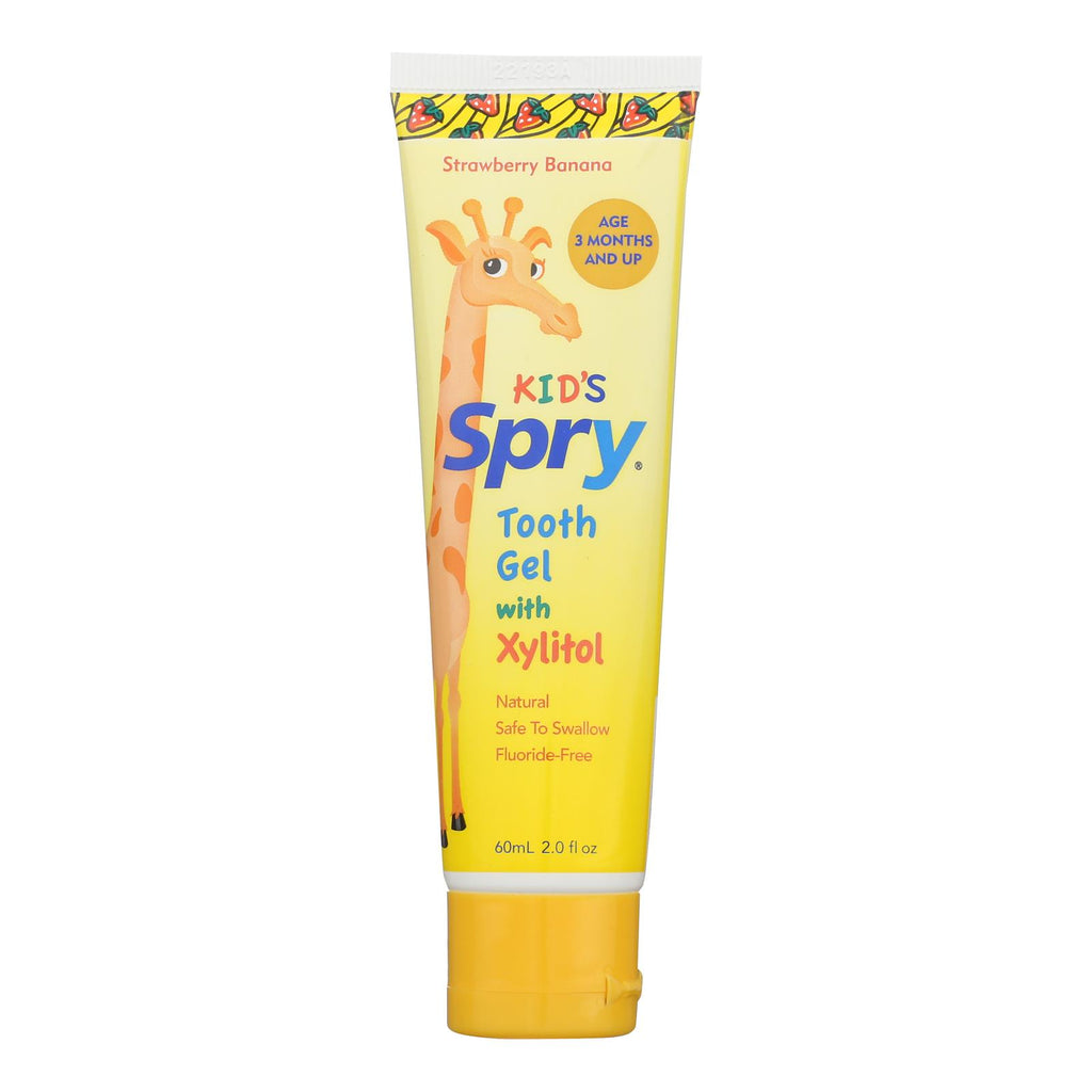 Spry Tooth Gel - Strawberry and Banana - 2 Fl oz.