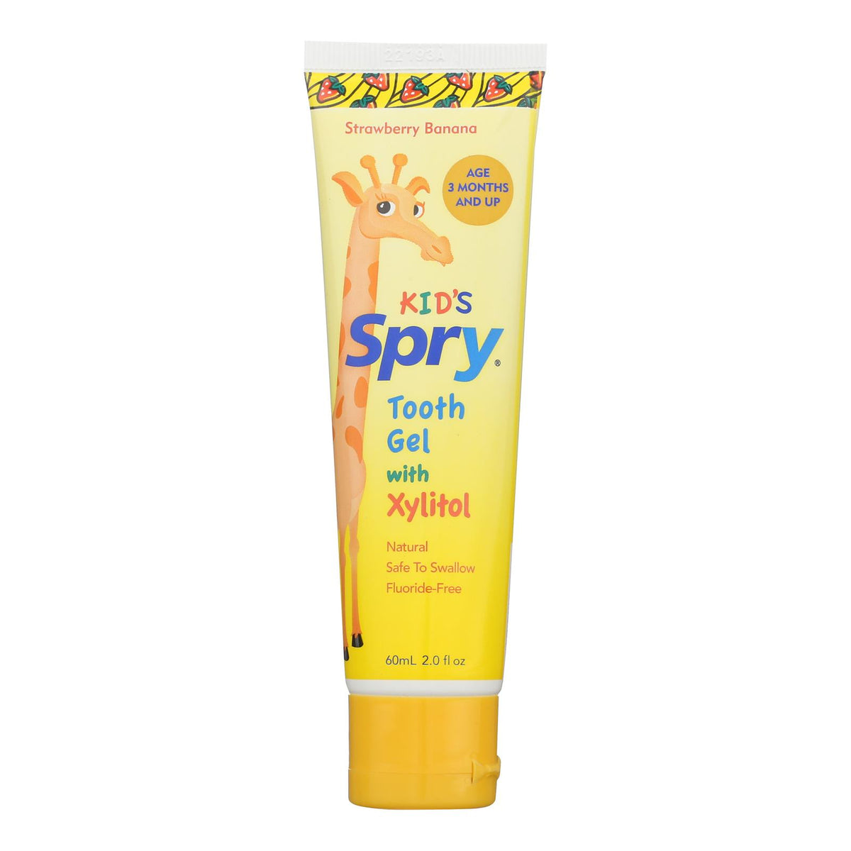 Spry Tooth Gel - Strawberry and Banana - 2 Fl oz.