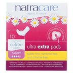 Natracare  Ultra Extra Pads w/wings - Super - 10 Count